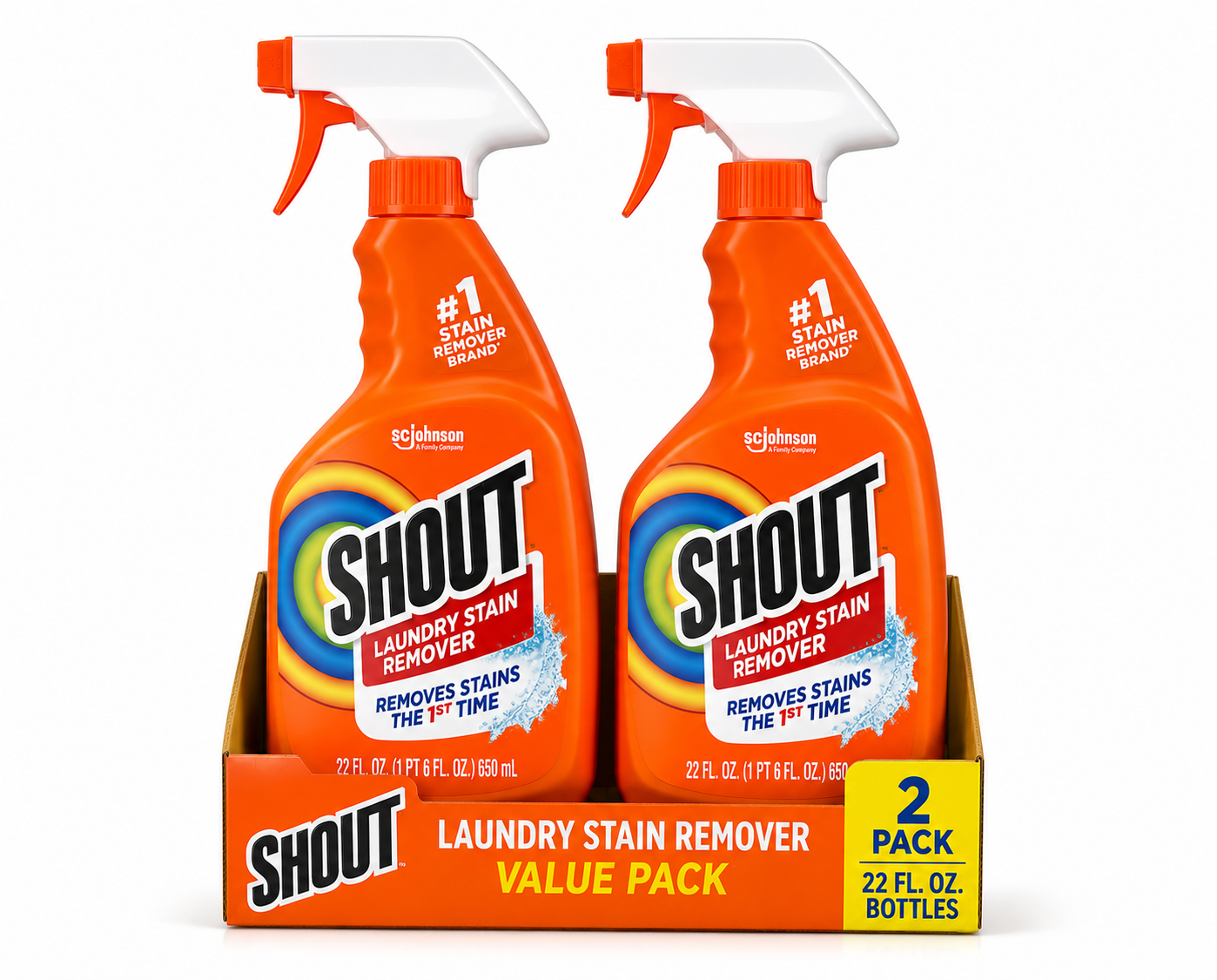 Shout Laundry Stain Remover (22 oz) — Pack of 2