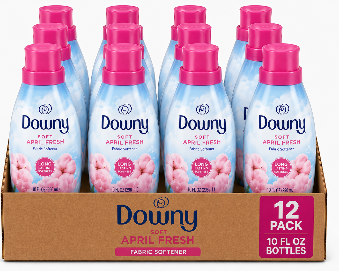 Downy Soft April Fresh Fabric Softener (10 oz) — Pack of 12