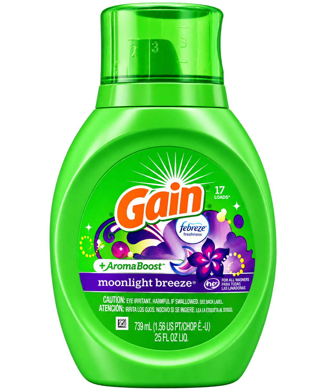 GAIN Liquid Detergent +AromaBoost MOONLIGHT BREEZE 25 OZ